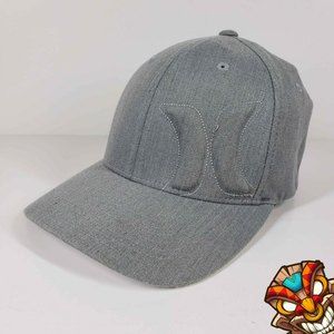 Hurley Fitted SM - MED Icon Bump Hat - Wolf Grey - Offset Puff / 3D Logo NWOT